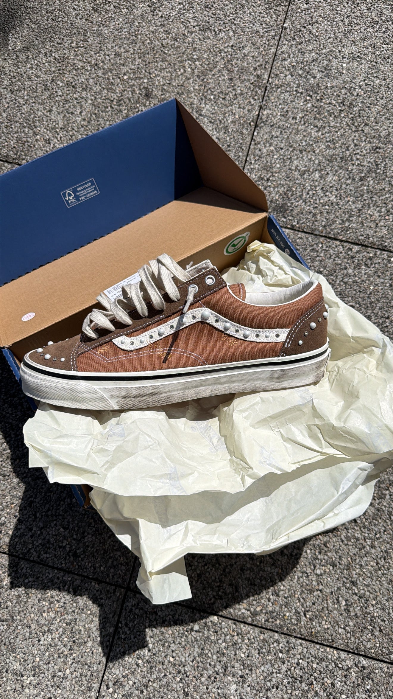 Vans LX Old Skool 36 Pearlized Pack Vintage Cocoa Brown