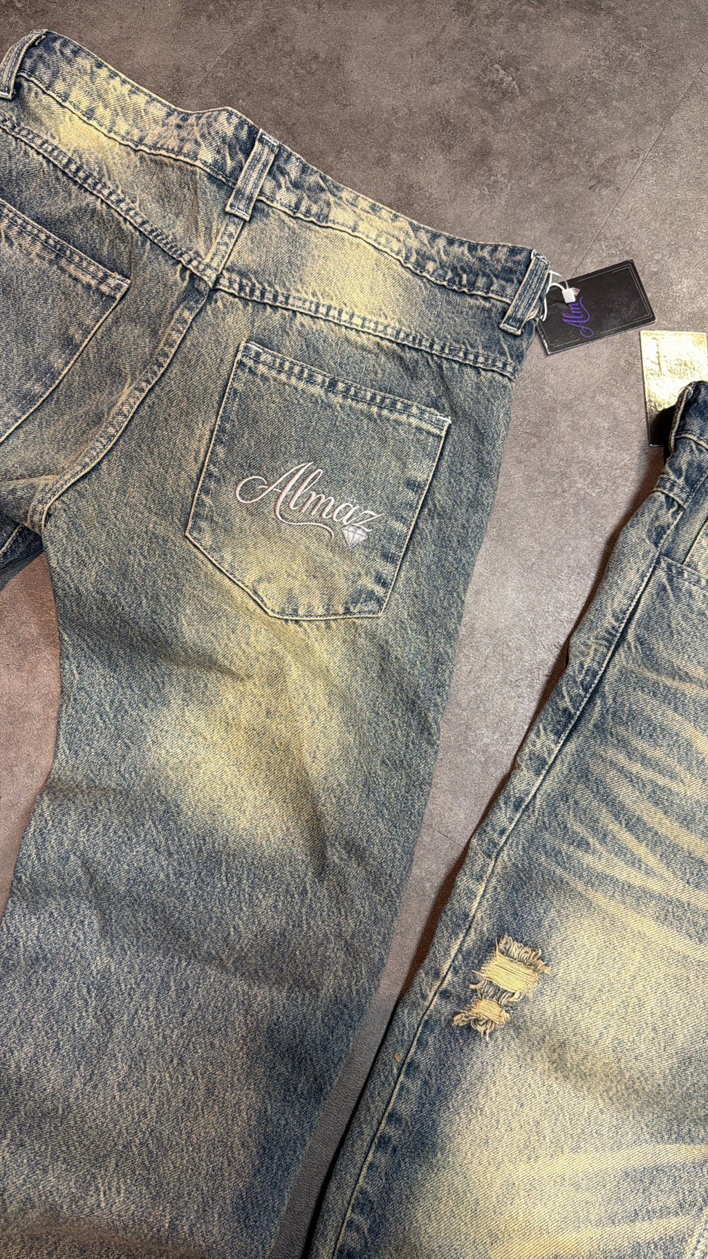 Jeans Almäz Délavé curv