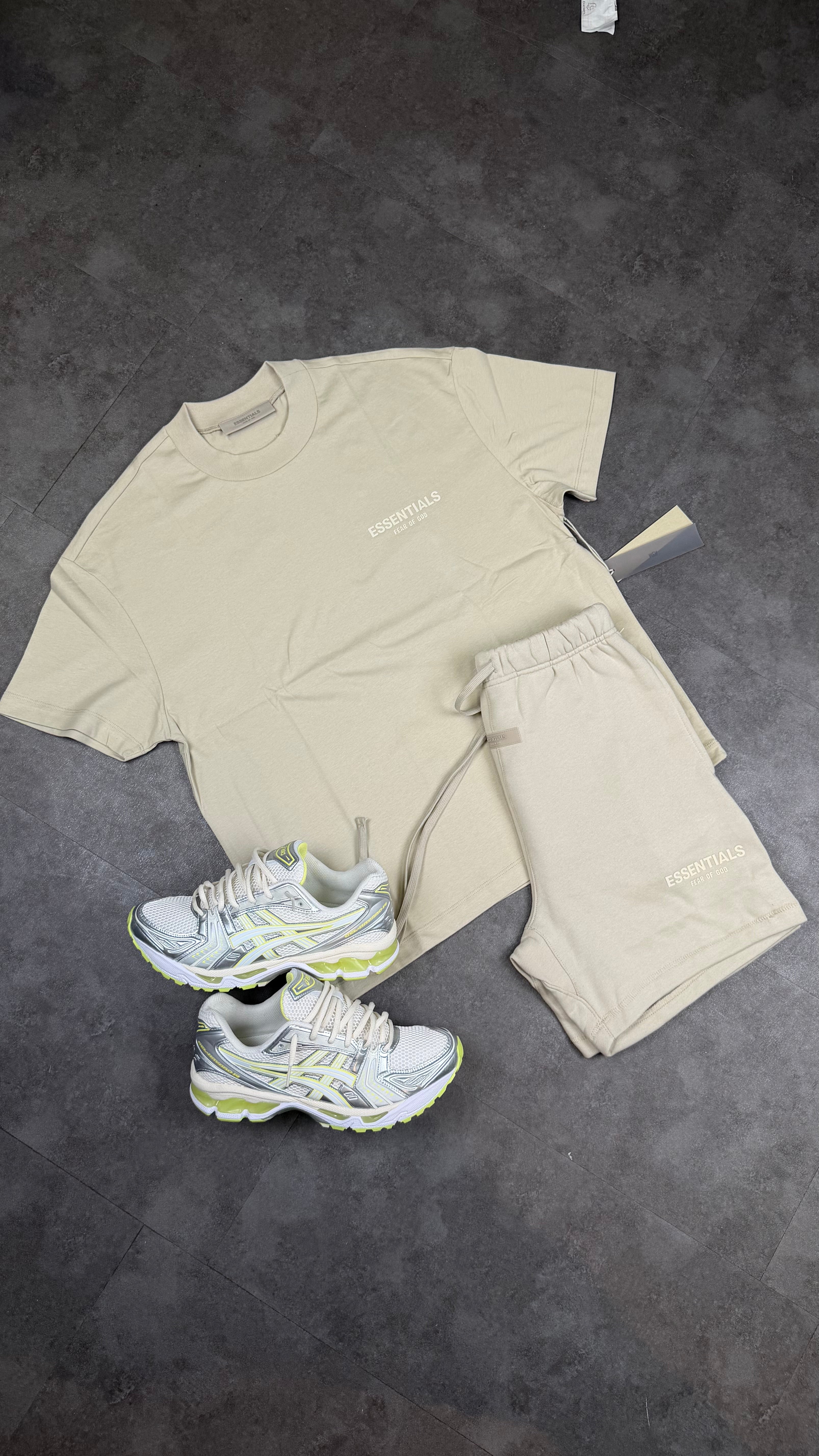 Short Fear of God Essentials SS22 Wheat