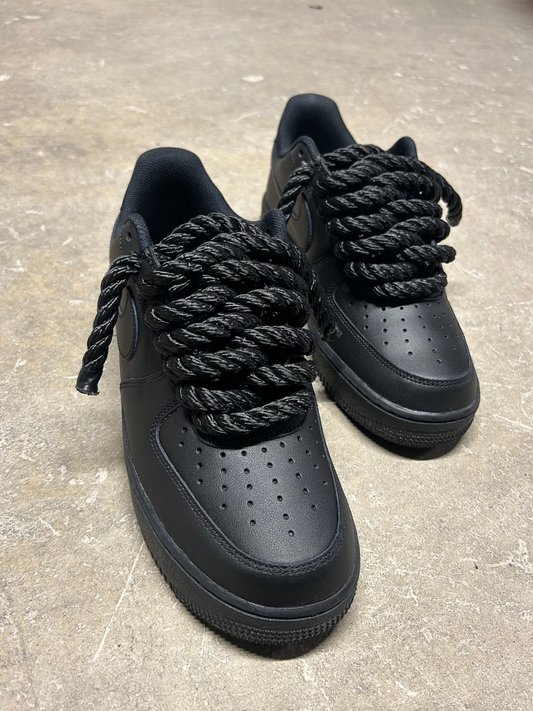 AIR FORCE 1 ROPE LACES BLACK