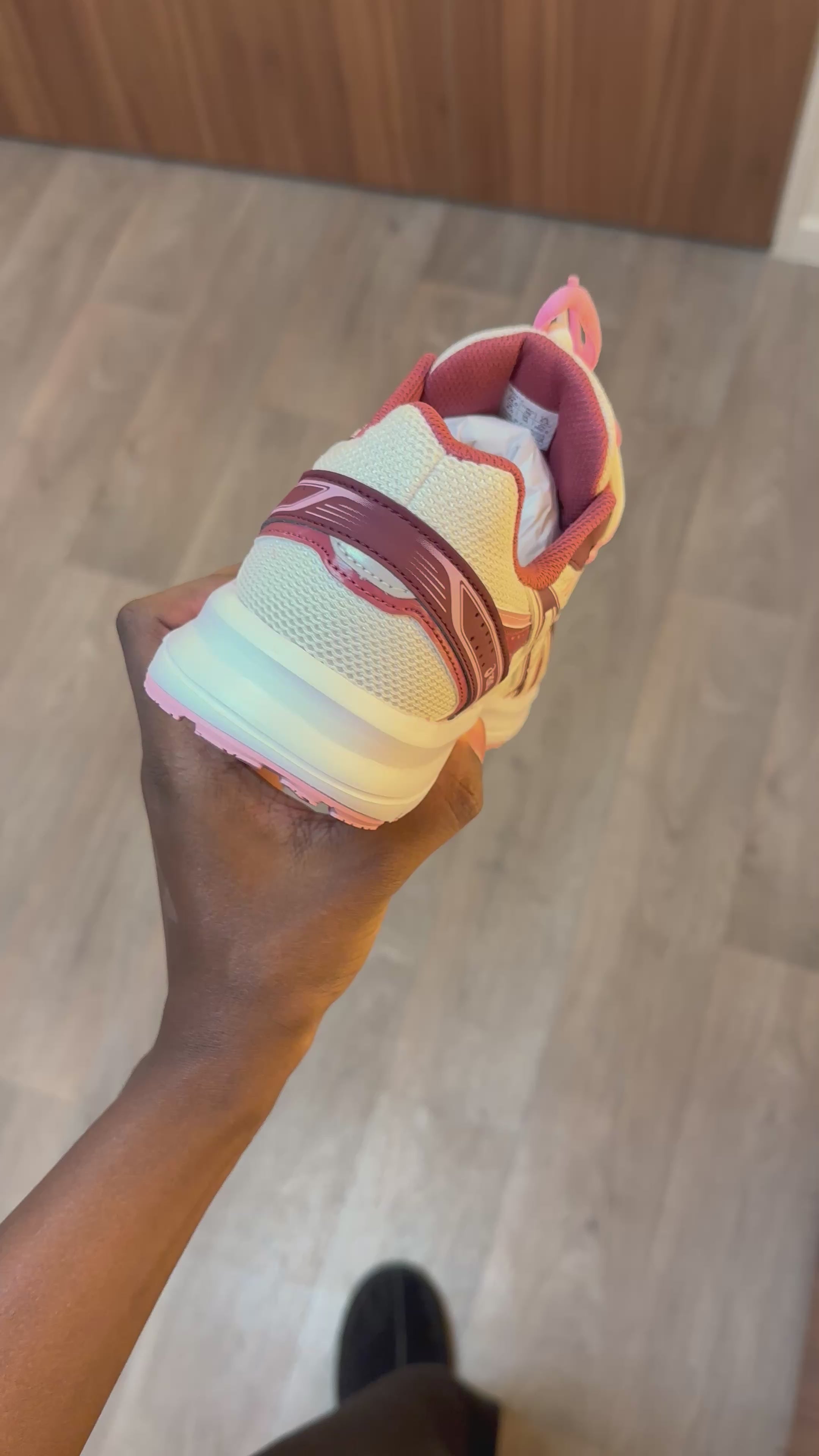 ASICS JOG 100 S Pink Bordeaux DOUBLE LACETS